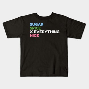 Sugar Spice and Everything Nice Power Puff Girls Kids T-Shirt